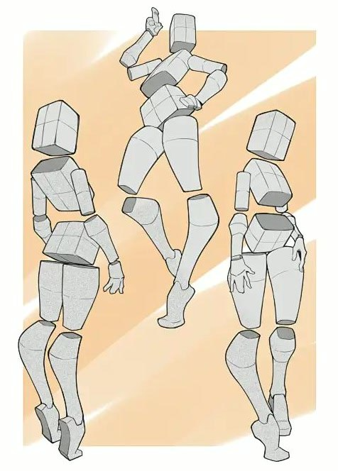 DrawDesignStar's tweet photo. Look how these figures can help with poses 🧍🤸 https://t.co/nmsnPQbbn4