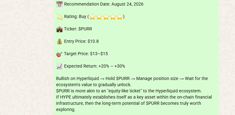 LauraBennesz's tweet photo. $PURR 
What I’m really betting on isn’t a single company, but the growth of the Hyperliquid ecosystem over the coming years. https://t.co/WhMMj0aEFe