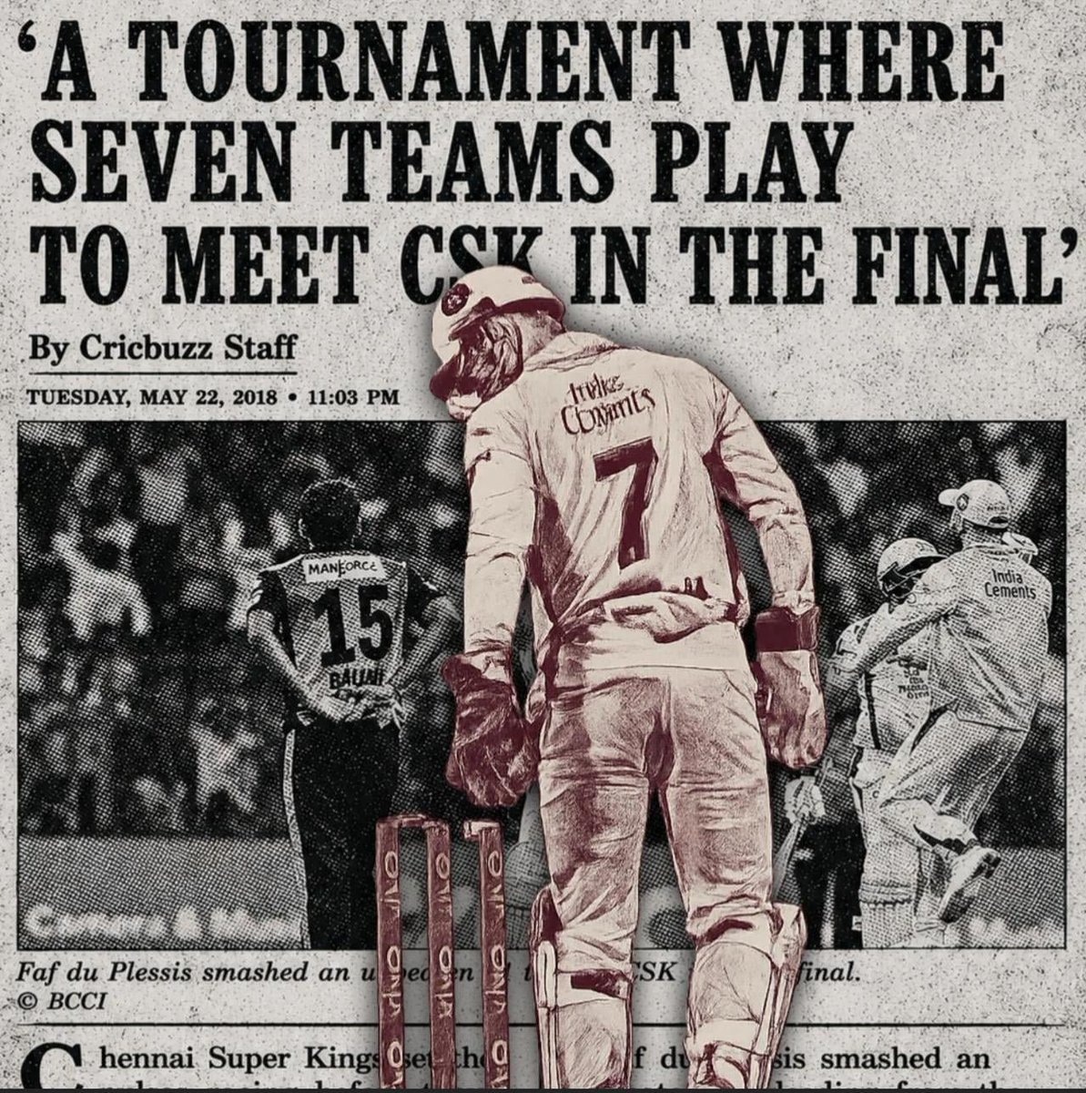 Itz_Bl3ze's tweet photo. Missing the times when playing finals was normal for CSK. https://t.co/2l9H5cBcQI