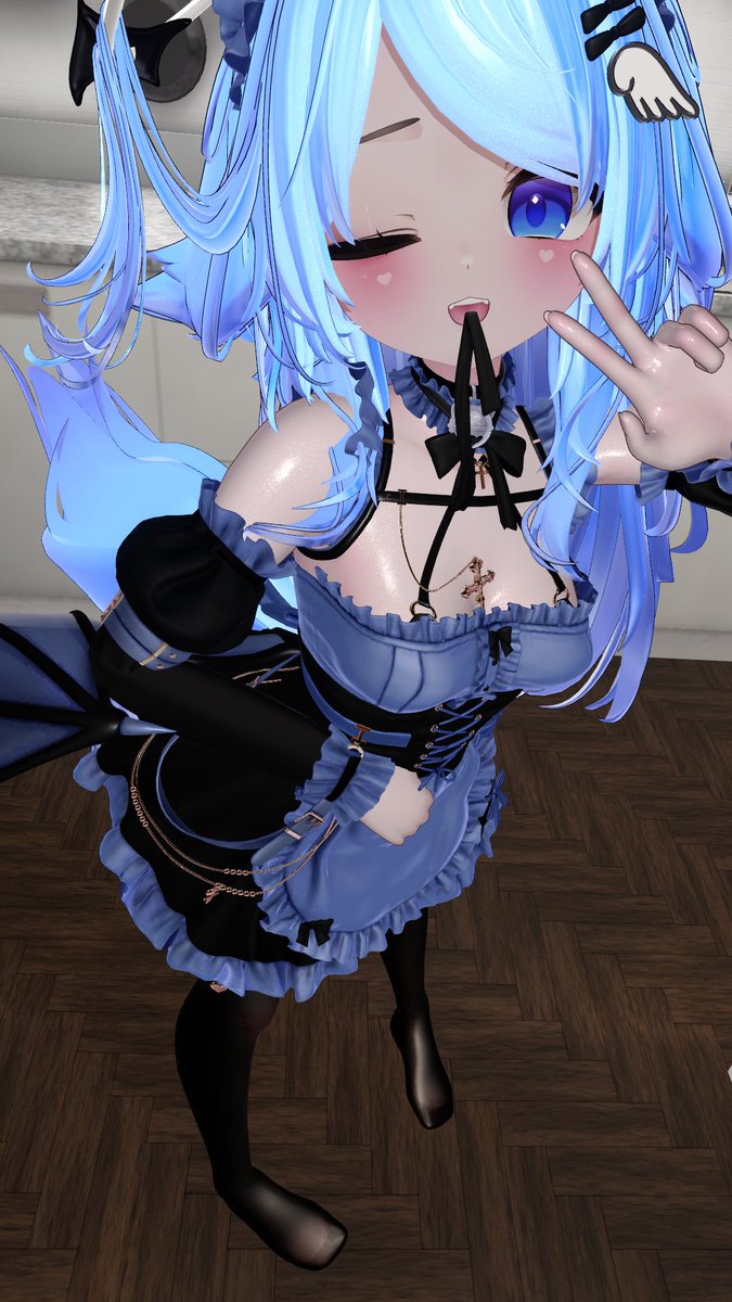 NovaEmberVR's tweet photo. ✦ . 　⁺ 　 . ✦ . 　⁺ 　 . ✦✦ . 　⁺ 　 . ✦ . 　⁺ 　 . ✦
✨✨My new outfit~ hope you like it >~<✨✨
✩₊˚.⋆☾⋆⁺₊✧ ─── ✦ ─── ✧₊⁺⋆☽⋆.˚₊✩ https://t.co/dQvM2wXkIK