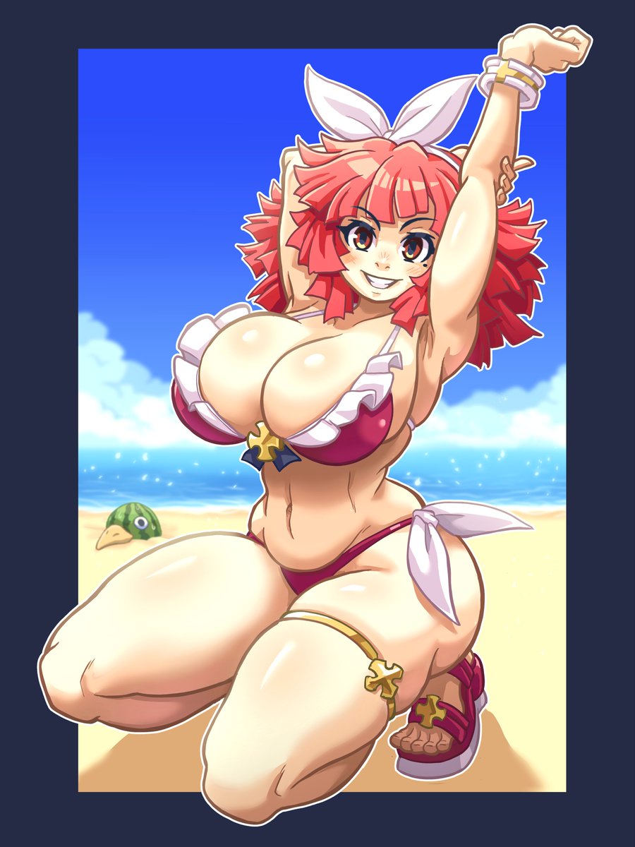 huzuro_art's tweet photo. Let's celebrate her first alt properly ! 🔥
Priere swimsuit series entry 1/9
#ラ・ピュセル  #ディスガイア https://t.co/yvWsUMN6sy