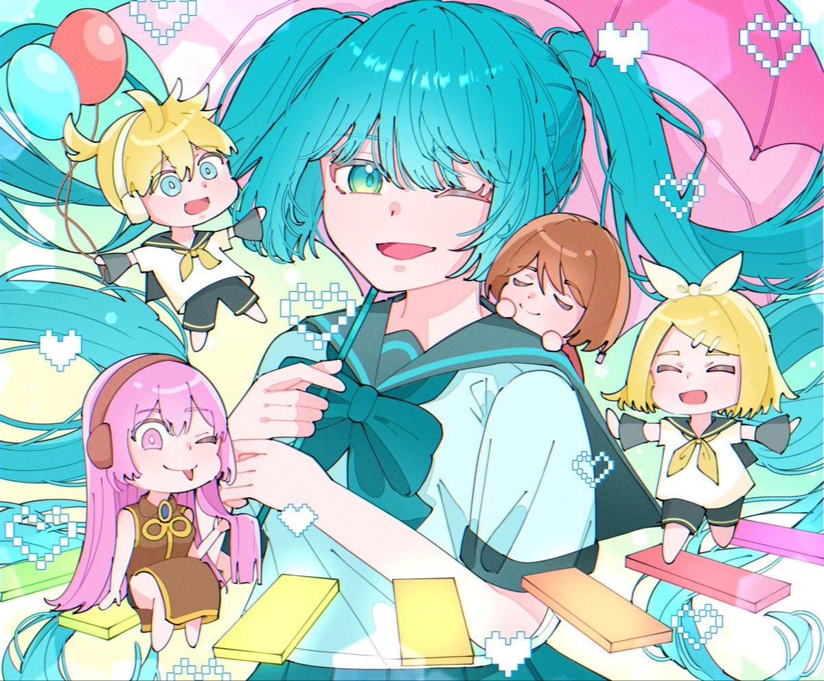 nnsm0219's tweet photo. ミクちゃんと歌い手さん多めでした！
9月もいっぱい描きます
#今月描いた絵を晒そうㅤ https://t.co/Xk9xu5qnKm