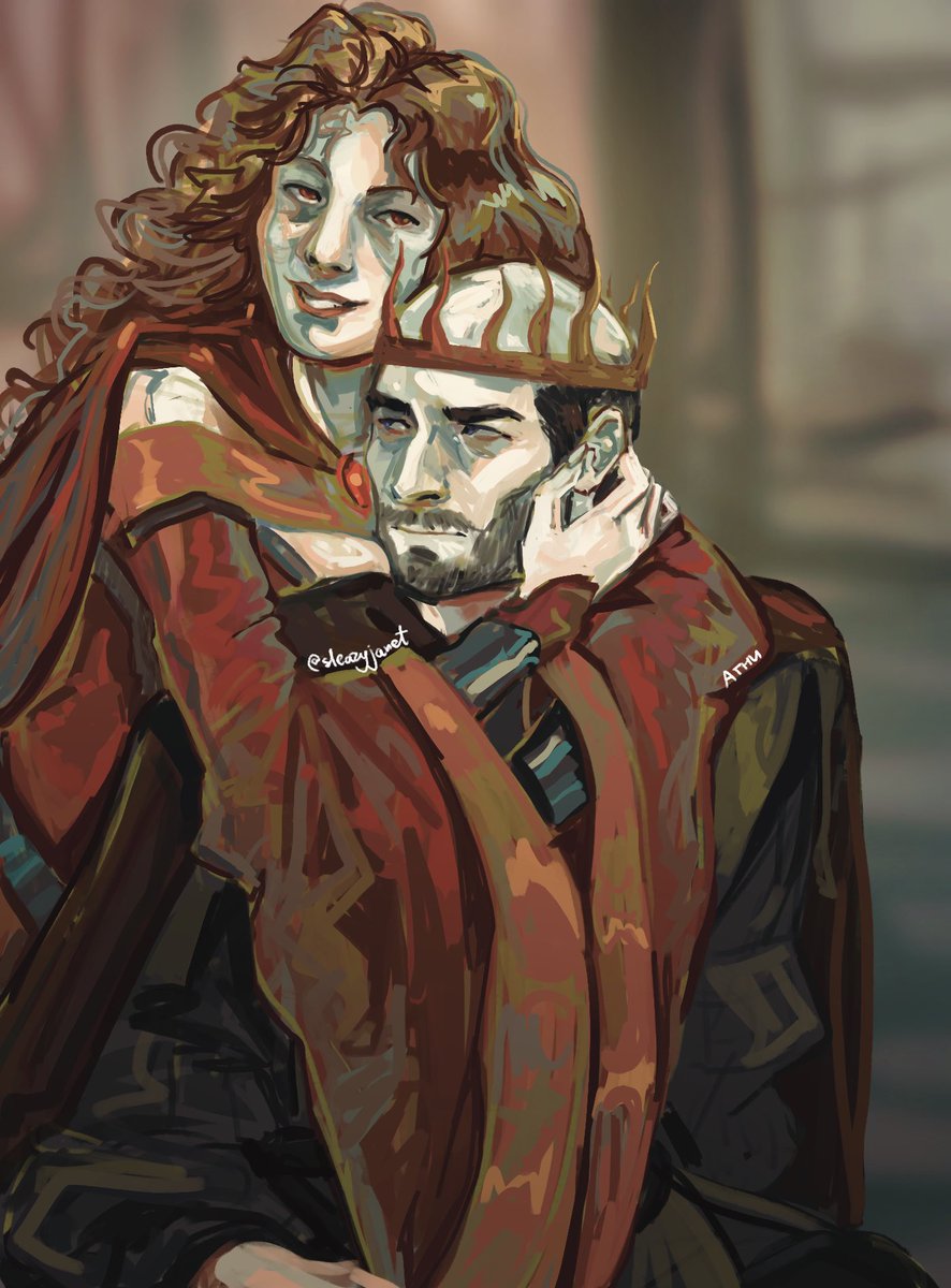 sleazyjanet's tweet photo. Me and the priestess I pulled by being autistic, gay and generally unpleasant 

#asoiaf https://t.co/Ur1z6KYfkm