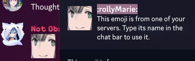 _NotObsidian_'s tweet photo. love how I still use the Rolly Marie animated emoji from the r/NieRRe[in]carnation discord server so often :rollyMarie: https://t.co/RKwA2G8QBS