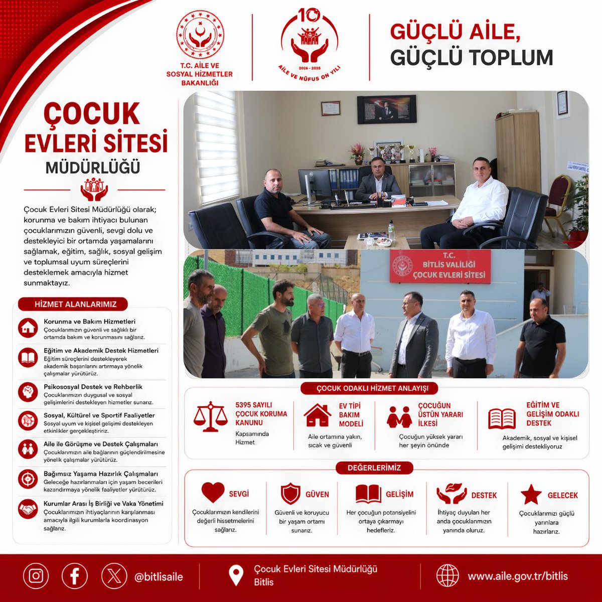 bitlis_aile's tweet photo. 📌İl Müdürümüz Vefa AKDOĞAN, Çocuk Evleri Sitesi Müdürlüğümüzü ziyaret ederek yapılan çalışmalar hakkında denetim ve incelemede bulundu.
@tcailesosyal @BitlisValiligi @ASHB_COCUK @LemanYenigunAk https://t.co/9UrlrYkMC9