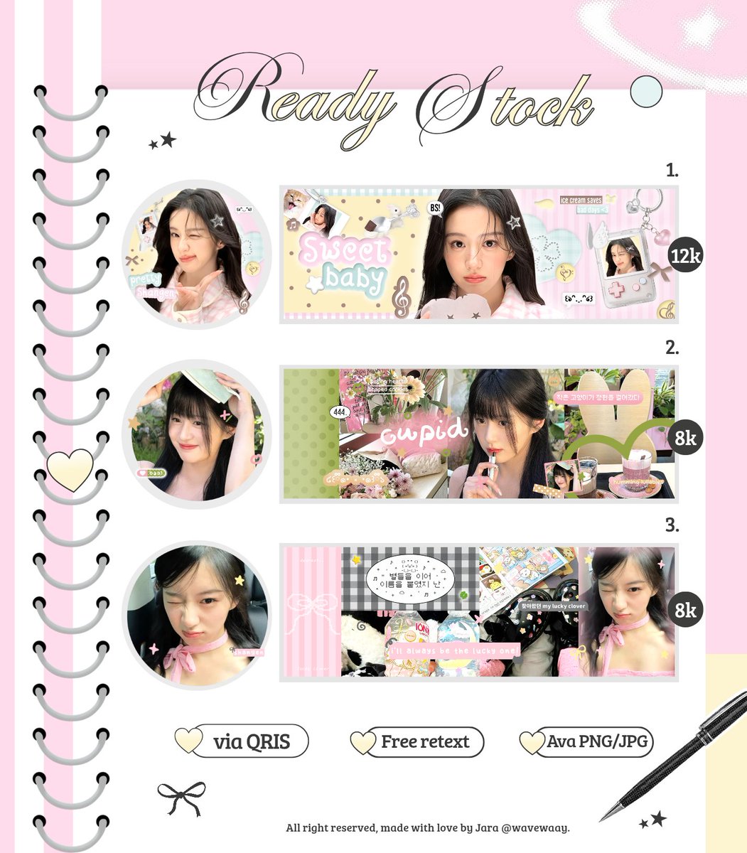 hanfornoah's tweet photo. help rt/reports yaa manteman! 
🐈 ( #zonauang )

hi hi sweetheart! aku ada layout ready stock dari chinese actress / aktris china Bao Shangen ⭐🥣 harganya sudah tertera di pict yaa <33 bisa langsung dijemput dan jangan lupa mention me after chat, thankies! 💘 https://t.co/QWsUJRowva
