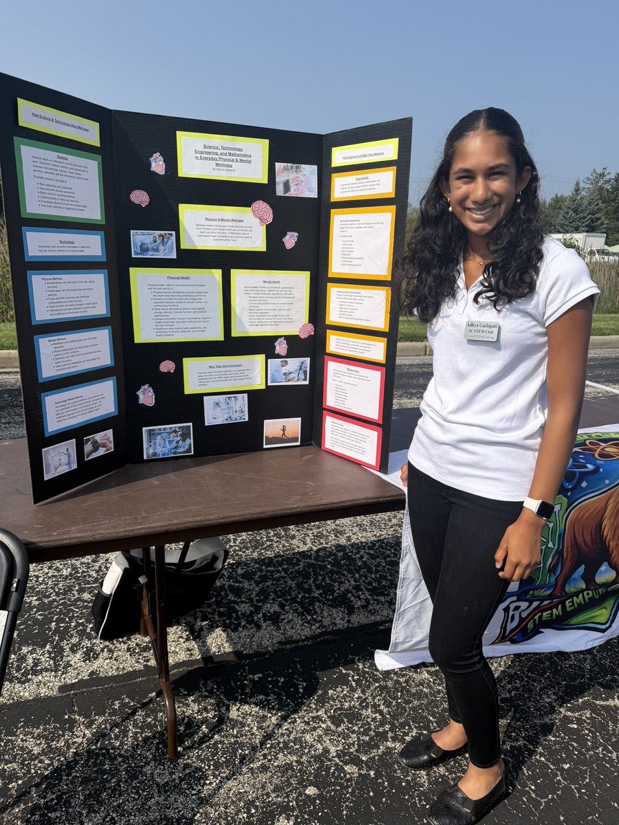 VolunteerVibe's tweet photo. August 23rd, Enjoyed volunteering at the Buffalo Grove Community Services &amp; Wellness Fair! I had the opportunity to present and educate our community about how STEM connects with physical and mental health and how innovation can help build healthier communities. https://t.co/EOAagxUVra