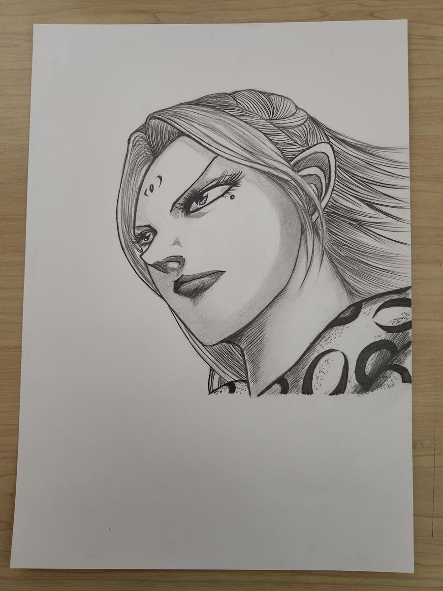 hakuray7's tweet photo. キングダム
楊端和 模写
 #キングダム
 #模写 https://t.co/84EkHVQxy3