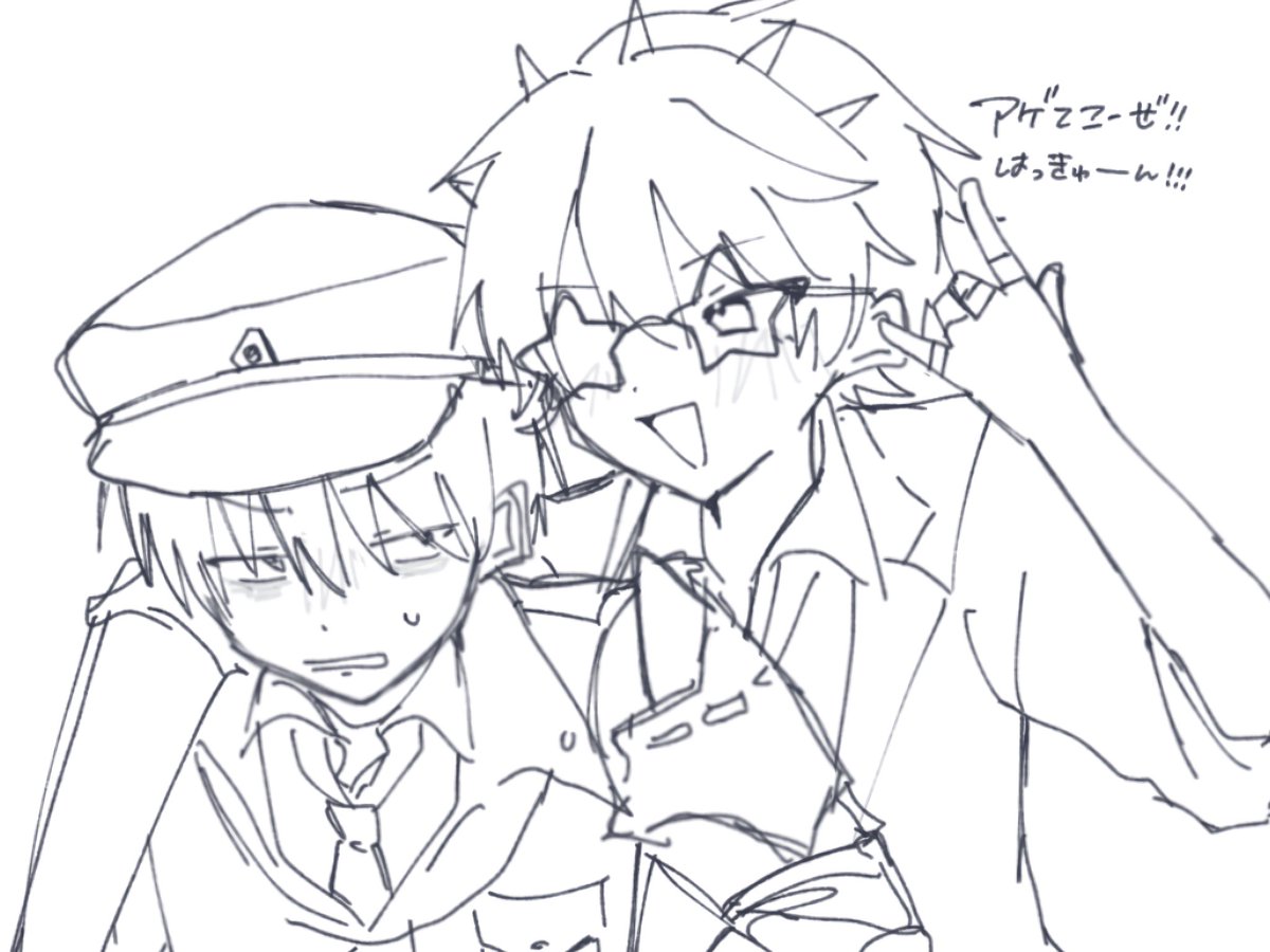 run_cha_n_'s tweet photo. ラフ供養 https://t.co/9RgnJdvgfM
