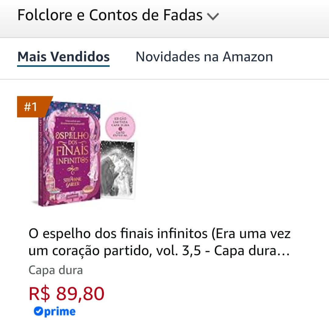 portalevajacks's tweet photo. THEY NEVER GO OUT OF STYLE! 🌟

O livro “O Espelho dos Finais Infinitos” está em 1° lugar na lista de mais vendidos na categoria Folclore e Contos de Fadas na Amazon. 

O 2° e o 3° lugar também são ocupados por Era uma vez um coração partido e A Balada do Felizes para Nunca. https://t.co/lJxjZh9Nvu