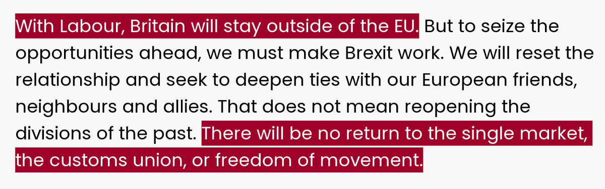 MichaelT1992_'s tweet photo. I'm not the one with an undying loyalty to a foreign power.

Labour certainly treated the matter as settled before the last election - see their manifesto (of course, like everything else this government said to win power, it has turned out to be a lie). https://t.co/o9MYKL9HsF