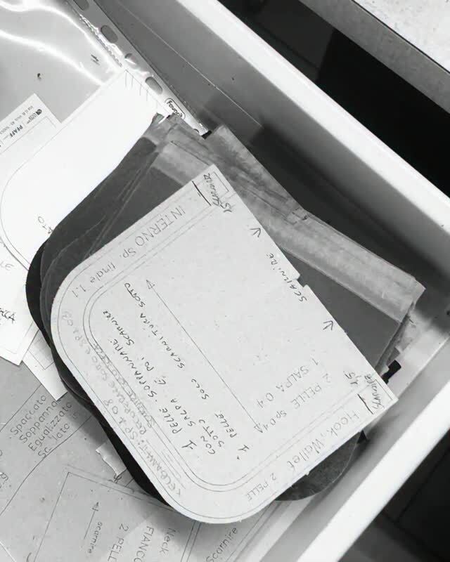 RICKOWENSONLINE's tweet photo. NECK HOOK WALLET PRODUCTION, SCANDICCI, FLORENCE. AVAILABLE NOW IN LWG CERTIFIED VEG TANNED GROPPONE LEATHER, AND PYTHON, WHICH IS PROTECTED BY THE CITIES AGREEMENT AND REGULATIONS, MEANING EACH SKIN CAN BE TRACED BACK TO ITS ORIGIN.
#RICKOWENS #RICKOW… https://t.co/HI1Y3AxOJC https://t.co/75dFjVPPHw