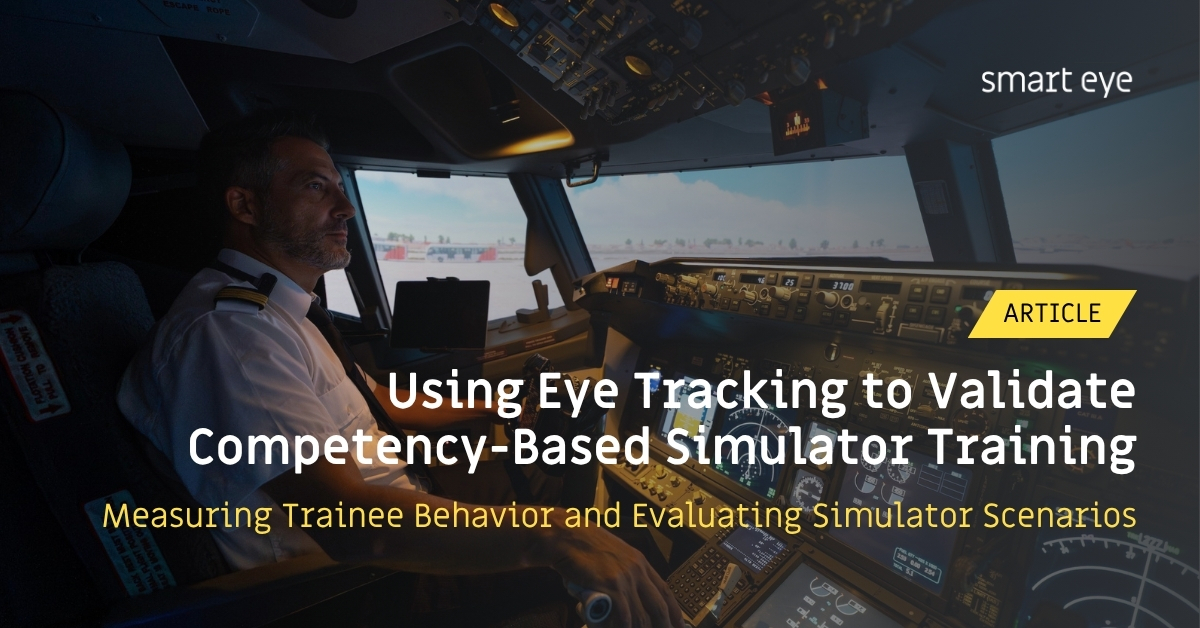 SmartEyeAB's tweet photo. A simulator scenario should test more than whether a trainee completes a task. ✈️

Our new article looks at how #eyetracking can show both whether the trainee demonstrated the intended behavior, and whether the scenario actually prompted it.

Read more: https://t.co/vpZYA8XoUJ https://t.co/DuVqV2tXgj