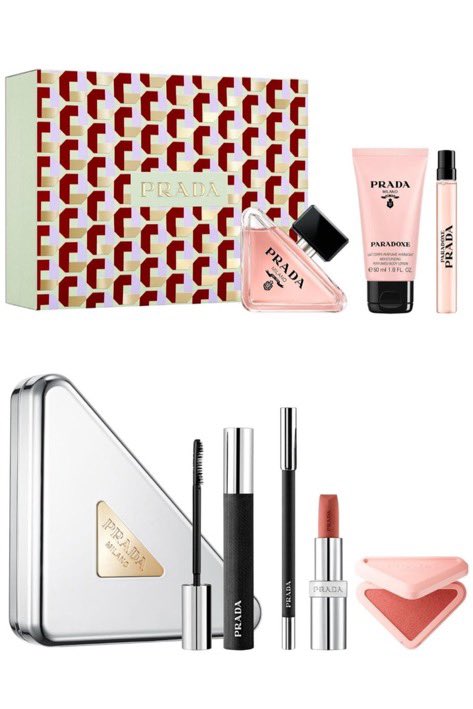 mi_beaunote's tweet photo. 今年もプラダのクリスマスコフレ大人かわいいな💄 https://t.co/u6M3sbv8uW