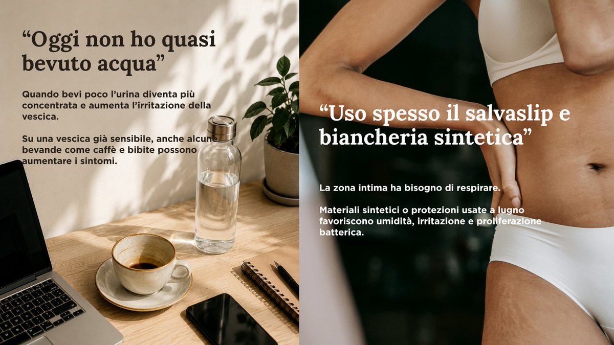 CistiteInfoAPS's tweet photo. Piccole abitudini, gesti automatici, cose a cui spesso non facciamo nemmeno caso.
Eppure, quando i sintomi si fanno sentire, anche la quotidianità può darci qualche indizio. 🌿

Tu in quale di queste ti sei riconosciuta?

#cistite #vulvodinia #pavimentopelvico #dolorecronico https://t.co/H7lWvK2BaL