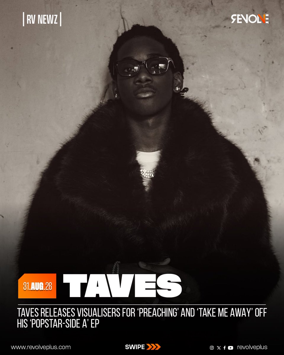 RevolvePlus's tweet photo. Taves releases visualisers for “Preaching” and “Take Me Away” off his “Popstar - Side A” EP 

#revolveplus #taves #popstar #preaching #takemeaway https://t.co/AVWWHYmWuc
