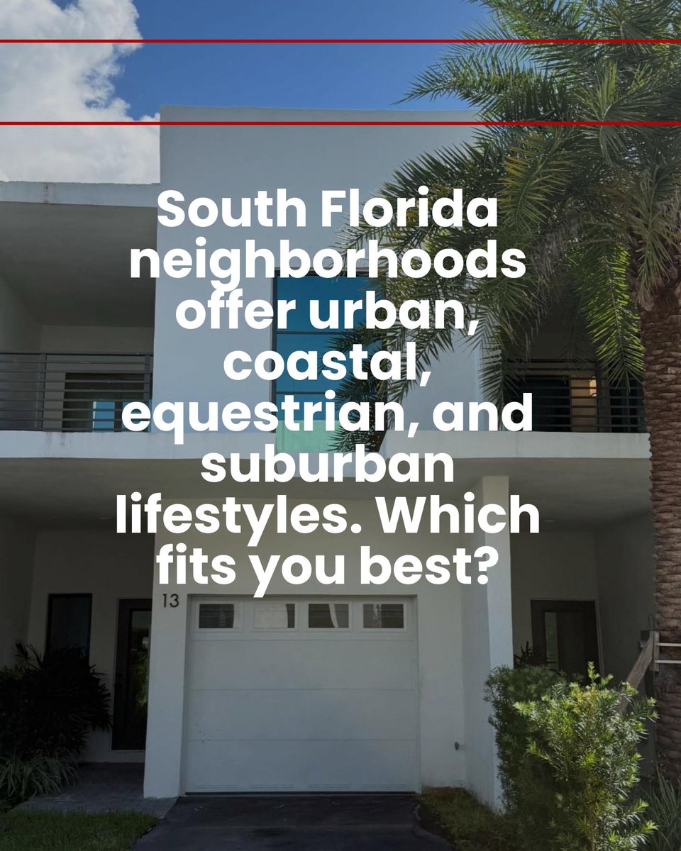realtorpola's tweet photo. Urban energy, coastal calm, equestrian space, or suburban ease, South Florida neighborhoods offer a range of settings. Which setting feels most like home to you? https://t.co/OXwYIzGcLR