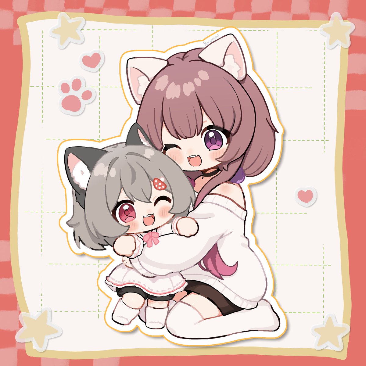 Yurummi's tweet photo. I finished the artwork featuring my character, along with my best friend.
#art #Vgencommissionㅤ https://t.co/yzIlfolYum