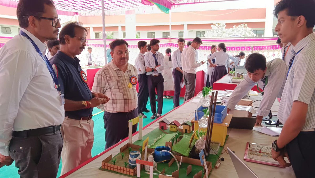 narottamsahoo's tweet photo. Today’s curious learners are the nation-builders of tomorrow!

It was an honour to inaugurate the 53rd Rashtriya Bal Vaigyanik Pradarshini (#RBVP) 2026, themed “STEM for Viksit and Atmanirbhar Bharat” - celebrating the creativity and scientific spirit of young minds from #JawaharNavodayaVidyalayas across India.

Organised by PM SHRI School, Jawahar Navodaya Vidyalaya, Hathijan, #Ahmedabad, the program features 140 innovative exhibits from 10 NVS regions in the country. 

#RBVP - an #NCERT flagship program, celebrates the ideas and young visionaries shaping a better society.

Let us nurture their #curiosity and #empower them to build a stronger, self-reliant #ViksitBharat. 🇮🇳