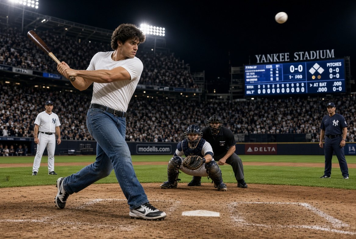 ChipPringleBBQ's tweet photo. @mjfree Here's me hitting home run in a Yankees game.
It's AI, so it really happened... https://t.co/96TqAmHW7Z