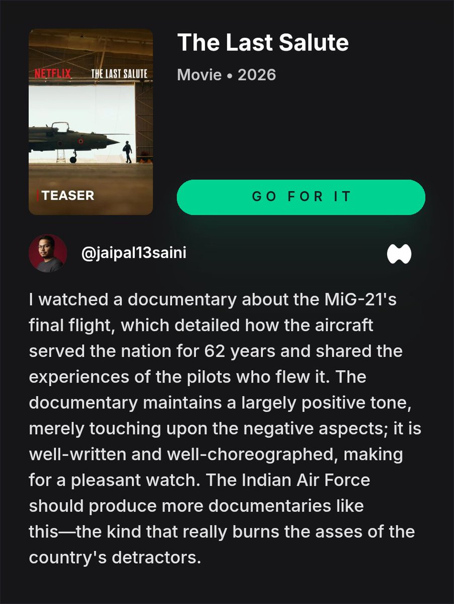 jaipal13saini's tweet photo. Check out my review of The Last Salute on Moctale! https://t.co/s79ZtoBvSG