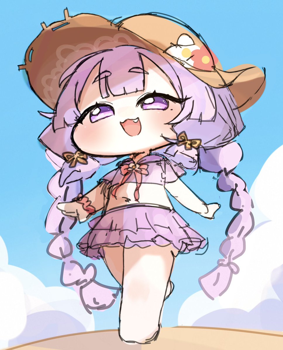 moyashi_0130's tweet photo. 夏ヨミたん❣️🌞🌴🌺
この水着衣装実装して欲しい……🥹🥹🥹
 #トリッカル https://t.co/ym5VD1vtqo