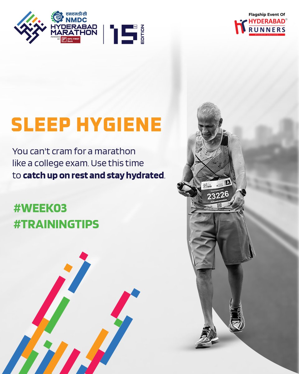 ShemikaHeyfik's tweet photo. Race week is approaching, and recovery now matters as much as the miles. Prioritise quality sleep, stay hydrated, and let your body recover as you taper. You’ve done the work—rest well, taper smart, and finish strong. https://t.co/3PoU31oi1M