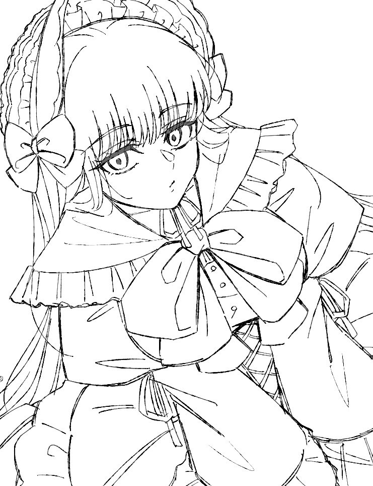 nanami_L_N's tweet photo. ロリータｵｻちゃんを描いている https://t.co/uRYFmahvMs