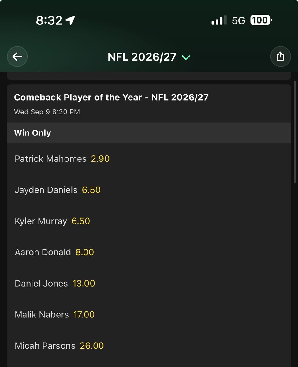 MoosePissBets's tweet photo. Bet365 and other sportsbooks are about to make so much money on people betting Aaron Donald for comeback player of the year, even though unretired players are not eligible for the award. I cannot believe they even offer his odds https://t.co/27MKj8Y6ug