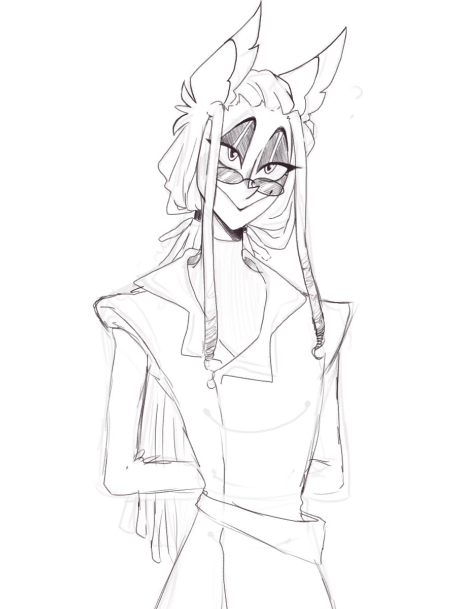 lemvoxxie's tweet photo. someone drew alastor with locs on the tl the other day and it permanently altered my brain chemistry https://t.co/bkpsWuYRV5