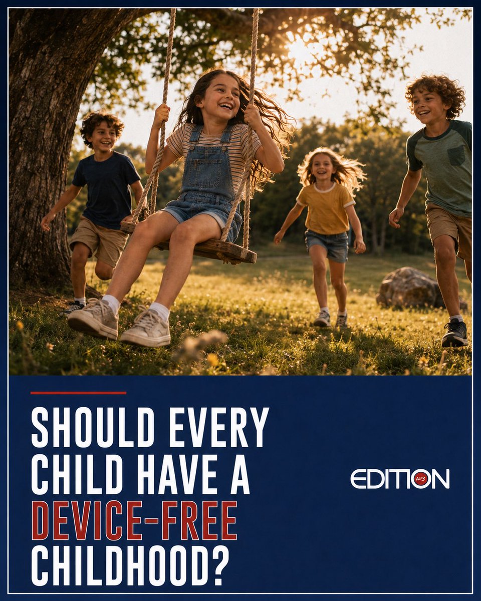 WBEdition's tweet photo. Should Every Child Have a Right to a Phone-Free Childhood? 📱💻🇺🇸

READ STORY 📲 https://t.co/UComaUkO7w

#Childhood #AmericaFirst #Device #WBEdition #WBEditionMagazine https://t.co/bKRh2yDDYc