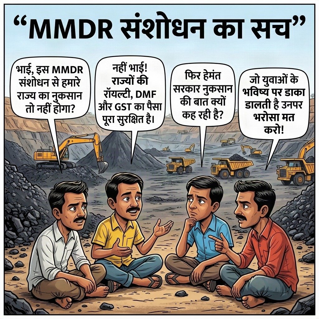 jayantprasad25's tweet photo. राज्यों की कर शक्ति बनी रहेगी, लेकिन नए खनिज टैक्स और लेवी के लिए तय नियम और सीमाएं होंगी। यही पारदर्शी व्यवस्था है। 
#JharkhandWithMMDR https://t.co/bqsC50OPqr