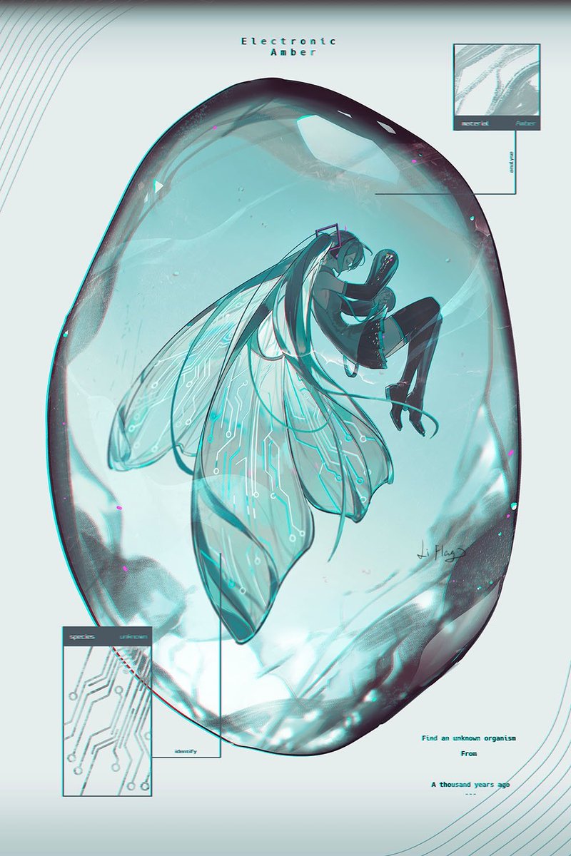 Lirseven's tweet photo. I drew this series💽 #初音ミクㅤㅤ https://t.co/k5r2J9d5Dl