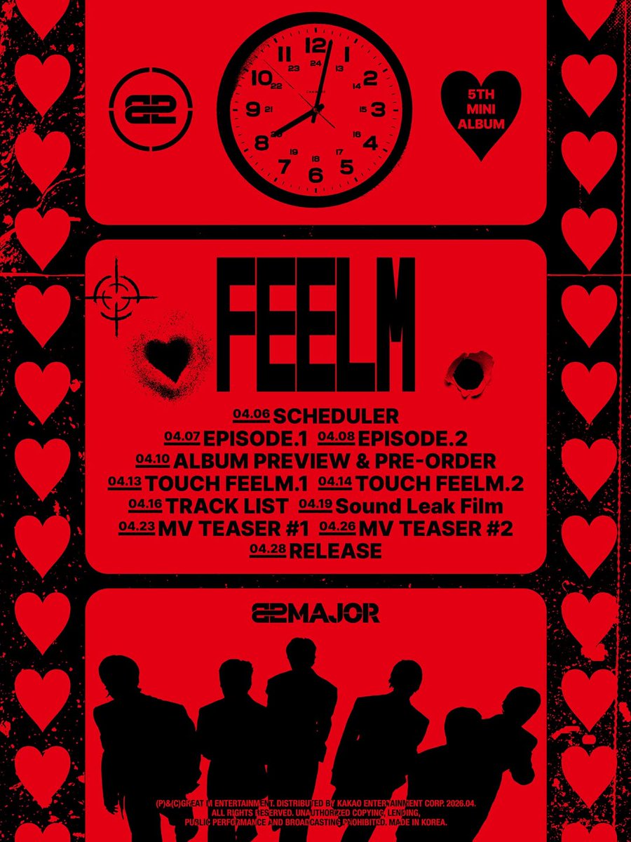 stevekihn3au's tweet photo. The scheduler for the 5th Mini Album [FEELM] by 82MAJOR is here.

Mark your calendars for 2026. 04. 28. 6PM (KST). https://t.co/y6WjoqhWAo