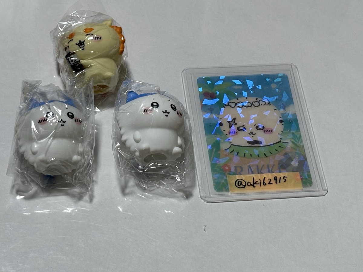 aki62915's tweet photo. 〈交換〉ちいかわ ソフビパペットマスコット2 ソフビ

譲）ハチワレ×2、シーサー

求）ラッコ、ちいかわ、うさぎ

郵送希望。
大変難しいと思いますが、検索からでもお気軽にお声掛け下さい！ https://t.co/5EDVUMnsJU