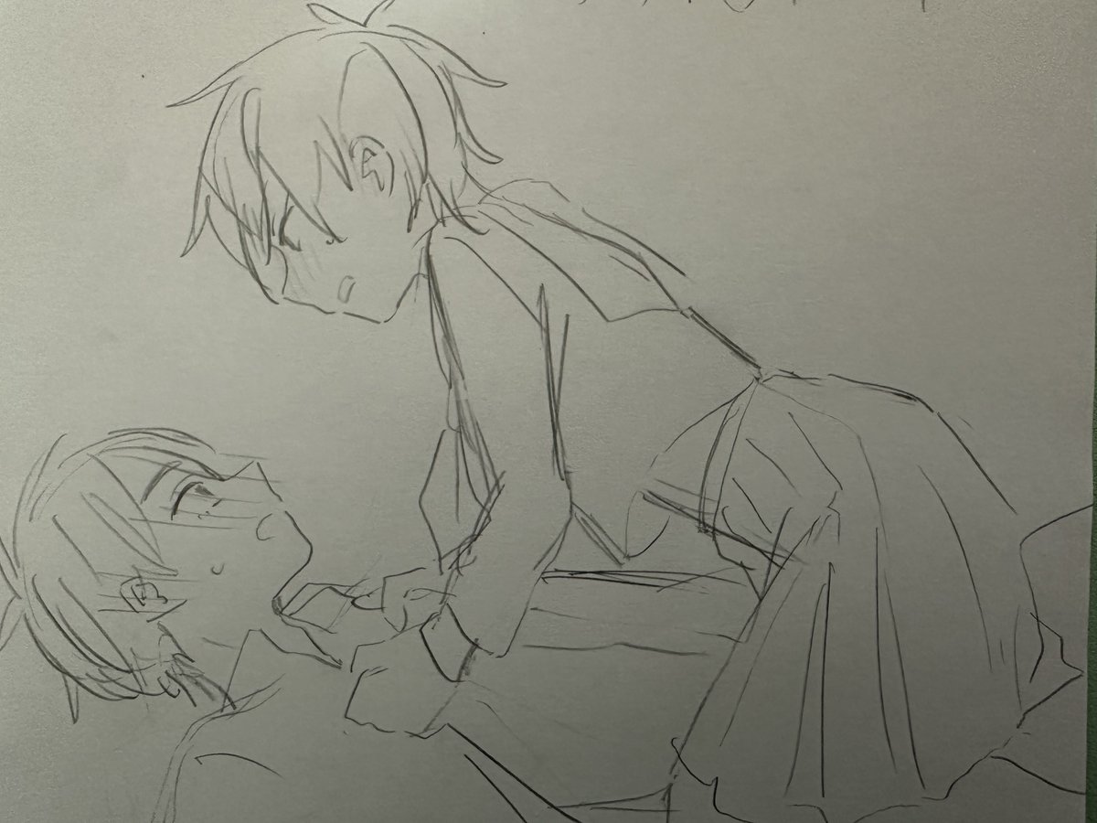 Ruel_ruru's tweet photo. tiがにょただしIvがノンデリ
の学パロ？ivtiらくがき https://t.co/B6Y0NZyUlg