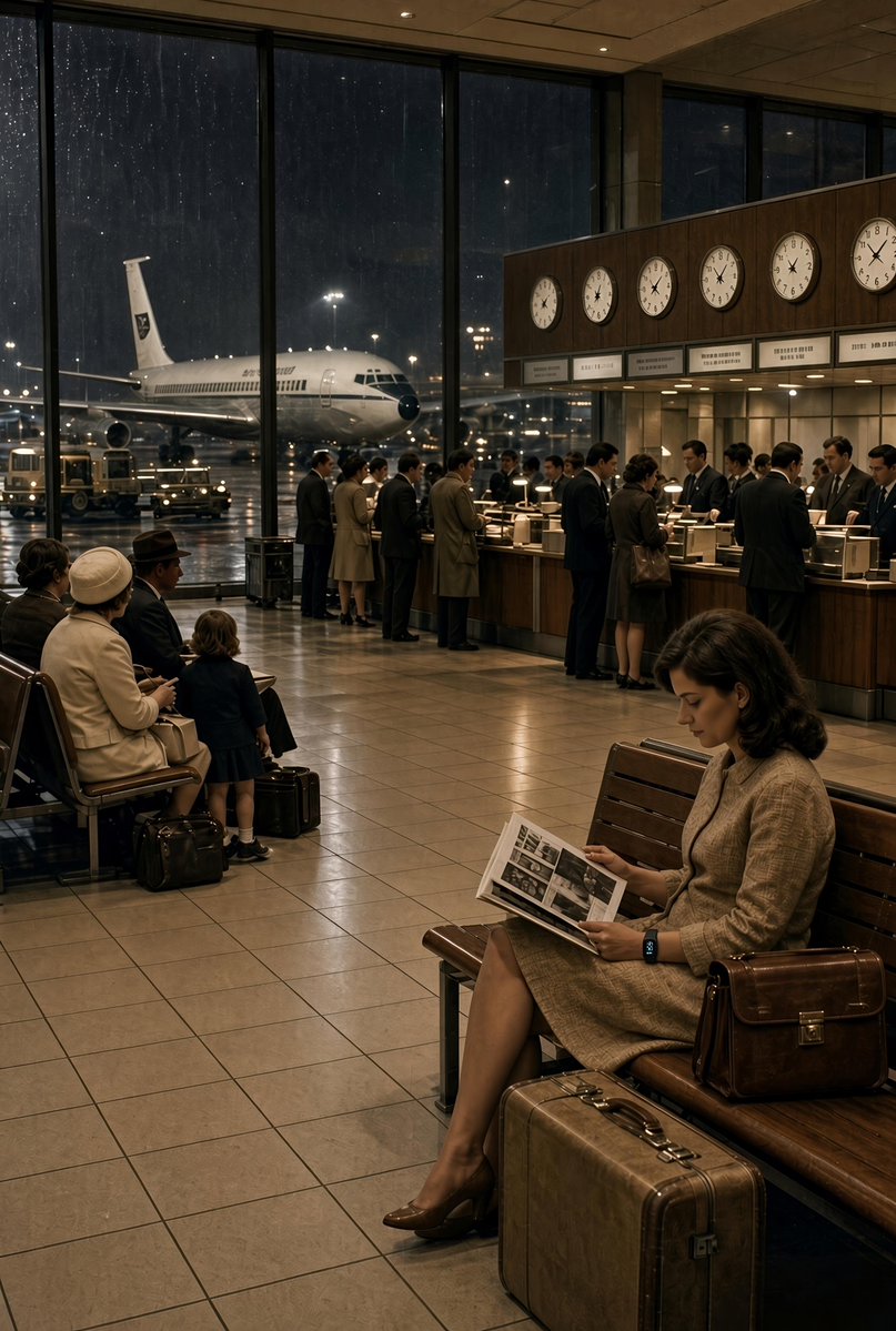 farman4x's tweet photo. This photo is from 1968, but one detail clearly doesn’t belong there.

Can you spot what’s out of place? https://t.co/jNyAr6OHMT