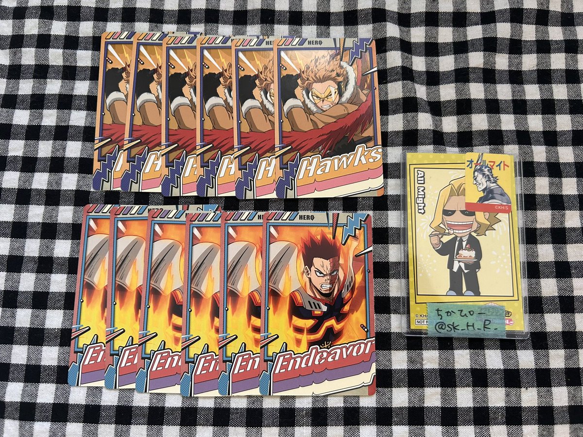 sk_H_R_'s tweet photo. ꒰ 譲渡 ꒱ 僕のヒーローアカデミア スナップマイド8 スナマイ ぱしゃこれ

譲￤ホークス エンデヴァー マイク

求￤90円 / 枚 + 送料

🔸 PayPayマネー (マネラ×) or ゆうちょ銀行

お気軽にお声掛け下さい 🥀 https://t.co/1vfmGC8Hg8