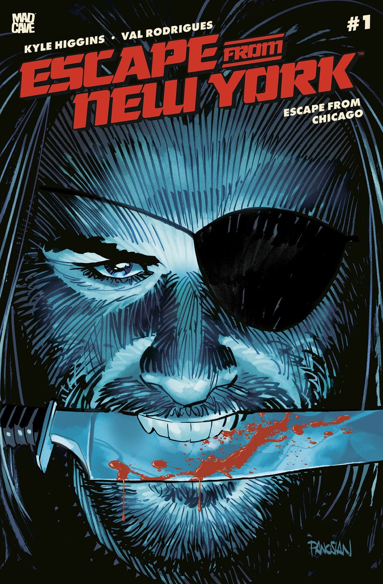 MadCaveStudios's tweet photo. PLISSKEN RETURNS! Don't miss the new adventure in the Escape From New York franchise. Preorder issue #1 now: https://t.co/LBBzxRCu5h

By Kyle Higgins, Val Rodrigues, and Jeff Eckleberry. Covers by Stephen Mooney, Danica Brine, Dan Panosian, Christian Ward, Mike Perkins, more! https://t.co/NU54Aciq5a