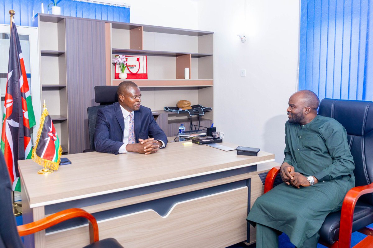 NdindiNyoro's tweet photo. Today, Mr Hassan Lilwan a Nigerian Businessman, leader and Pan Africanist visited us at the People’s Party offices. He shares in our vision to transform Kenya and Africa.

We had a great conversation on how the African Economies can work for all Africans through targeted policies.

We are African and Africa is our Business..