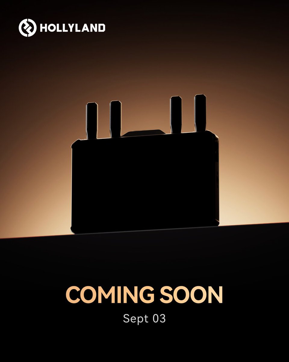 Hollyland_Tech's tweet photo. 🎬 THE NEXT FRAME IS YOURS.

Something new is coming to set.

Not just a monitor.
Not just a tool.
A new way to see your work — and move with it.

📅 SEPTEMBER 3
9 AM EDT

Stay tuned.

#Hollyland #ComingSoon #OnSet https://t.co/HZw1B8TL5d
