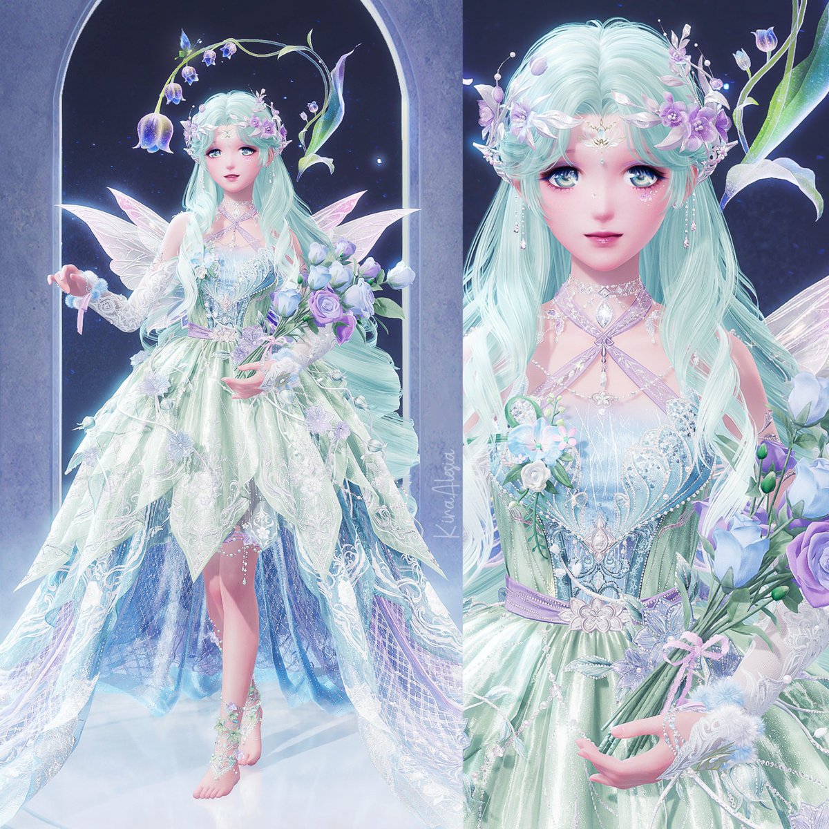 KiraAlesia's tweet photo. Inspired by my favorite eureka 🤍

• InfinityNikki https://t.co/1K3hy9YkPL