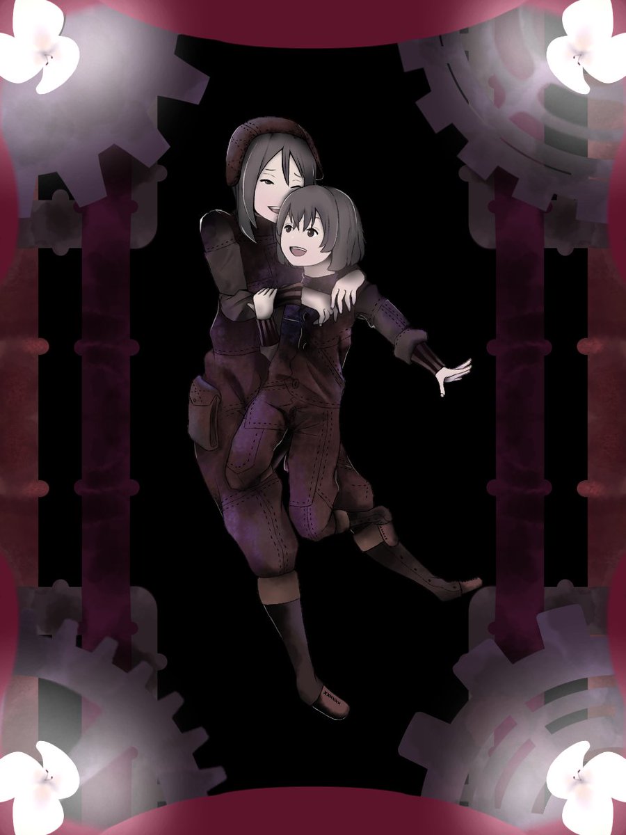 Alic3L18311's tweet photo. The Junk Heap brothers, Jakob 「ジミニー」 and Gideon 「ギデオン」, from NieR Replicant. And also the iconic Lunar Tear! 🌸

#ニーアレプリカント #NieRReplicant https://t.co/SYmbMwiIs9