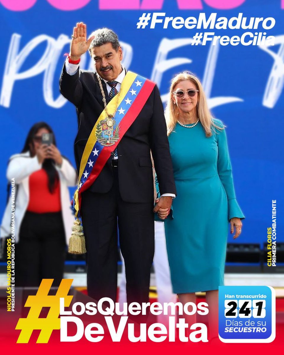 nicmaduroguerra's tweet photo. #LosQueremosDeVuelta #BringThemBack #FreeMaduro #FreeCilia 👉🏾 https://t.co/fZcASpRt2m