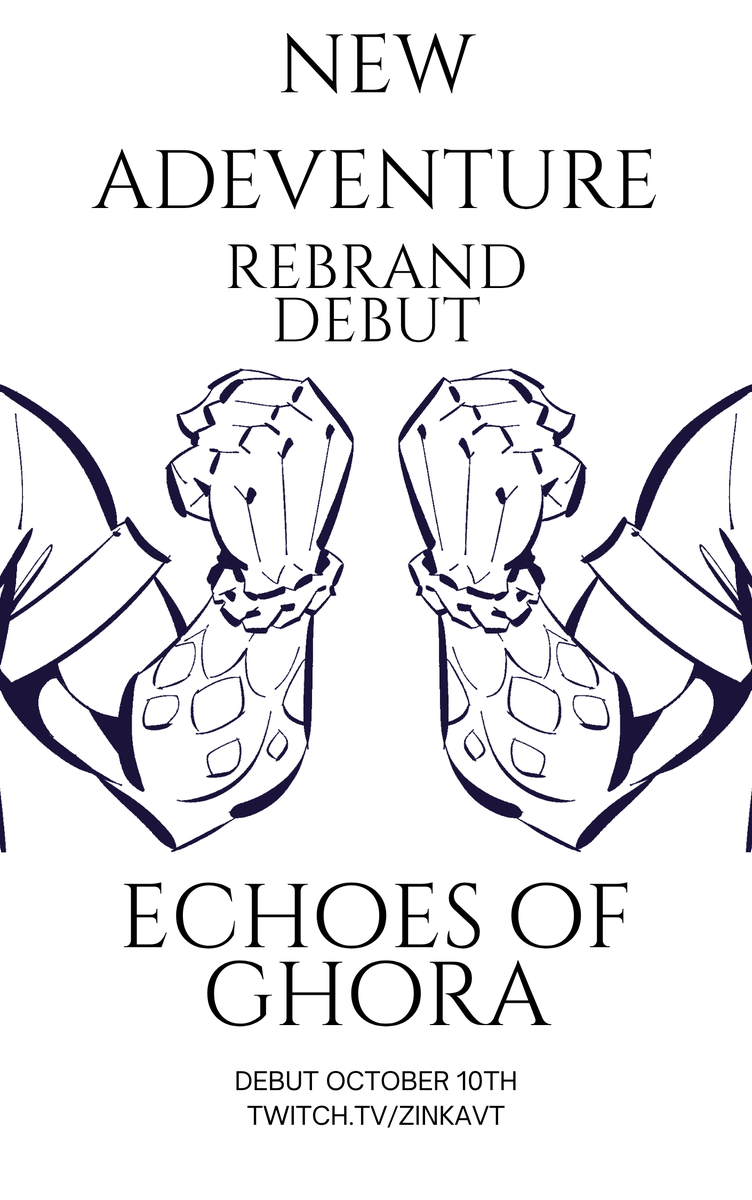 ZinkaZx's tweet photo. A NEW ADVENTURE BEGINS… 🌺

The echoes of Ghora are calling.

On October 10th, I’ll unveil my new model and the next chapter of Zinka. Will you answer the call?

🔴 https://t.co/Bdxu0GV5l3

#VTuberDebut #ENVtuber #VTuber #ZinkaVT #EchoesOfGhora https://t.co/u1dDAvQR5m