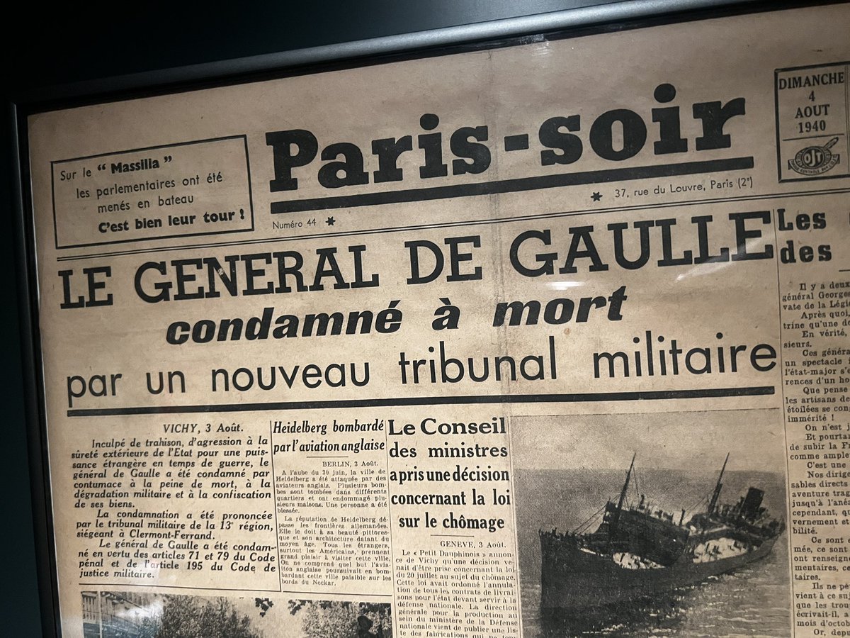 mavidonate's tweet photo. 1944.II Guerra Mundial y París-Soir alertaba ya de las noticias falsas que recorrían tanto la Francia ocupada como la libre. 

Una de ellas, dice, es que los ingleses tenían ondas magnéticas para incendiar los aviones alemanes y por eso “no sobrevolaban” sobre Gran Bretaña. https://t.co/KmYDNzxkfc
