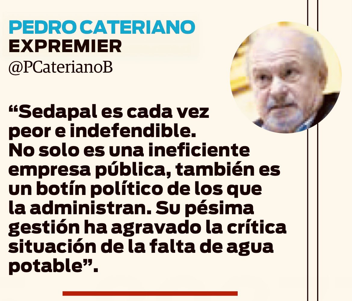 PCaterianoB's tweet photo. Hoy en el @diariocorreo https://t.co/6U9qPjlyHn