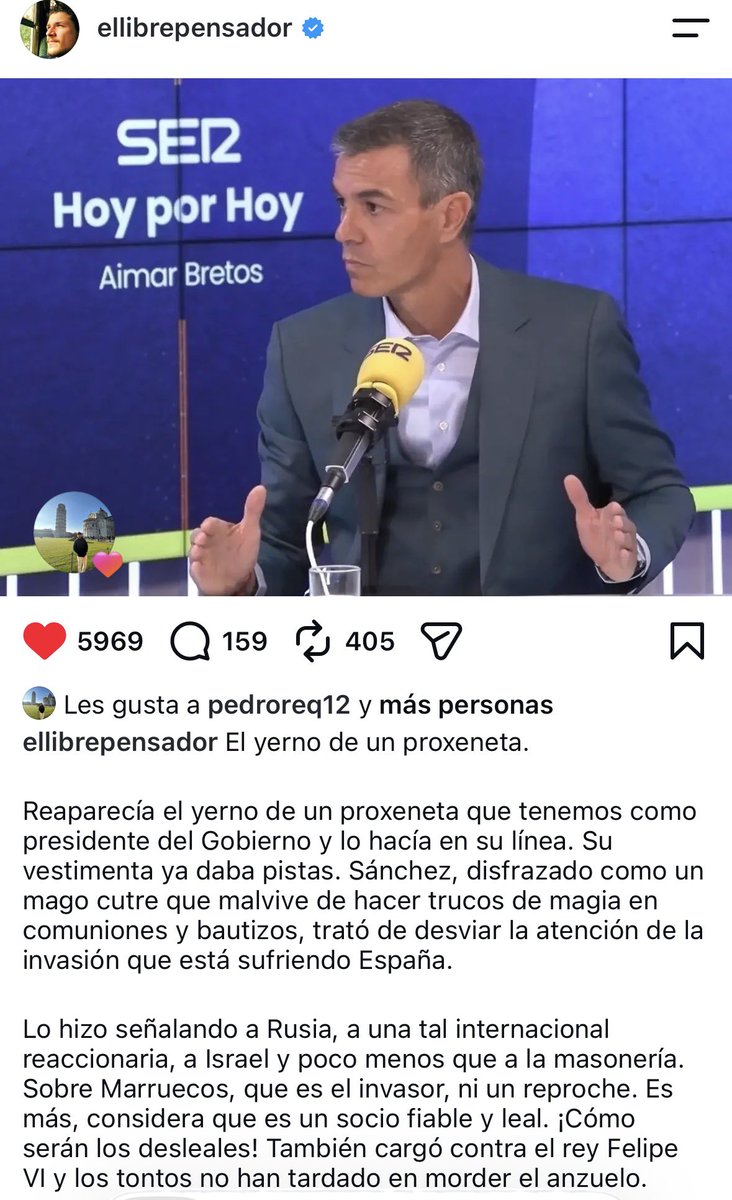 rosadiezglez's tweet photo. “El yerno de un proxeneta y el marido de la contable de los prostíbulos de papá”. Es -son- lo que parecen. https://t.co/9cHAZoPoHf https://t.co/G8ecfCiHXn