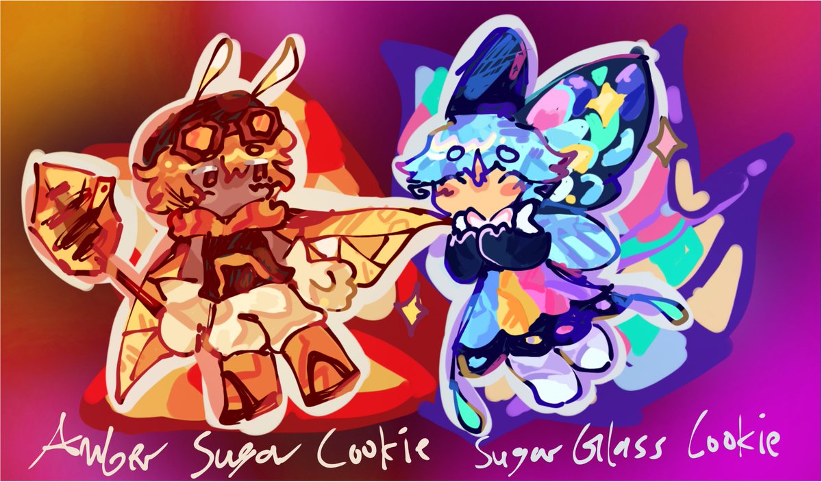 rubiaofwish's tweet photo. i found my older arts that i can't remember if i ever post them. 
#cookierun #amberglass #ambersugarcookie #sugarglasscookie https://t.co/eeDUZ6lV4I