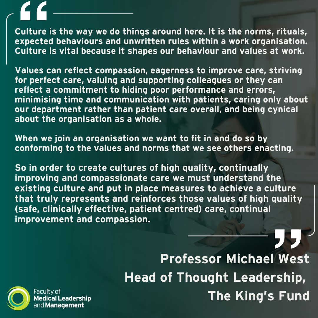 FMLM_UK's tweet photo. Collaborative work cultures don't happen by chance. They are shaped by leaders who support, empower and inspire their teams.

The FMLM Leadership and Management Standards highlight the skills, knowledge and behaviours needed to create environments where people and patients can thrive.